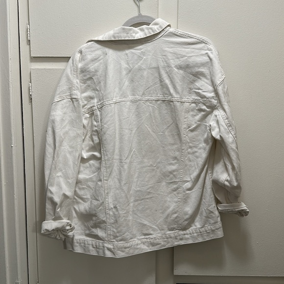 Distressed White Jean Jacket - Picture 3 of 3